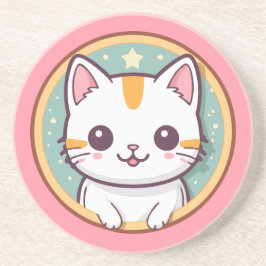 Posavasos Gato japonés lindo Kawaii Kitten