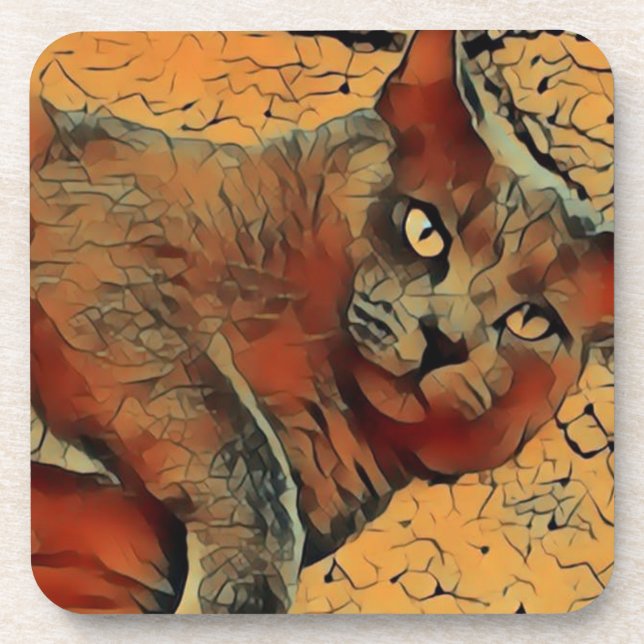 Posavasos Gato misterioso (Frente)