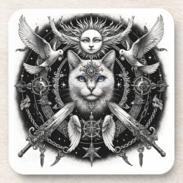 Posavasos "Gato místico"