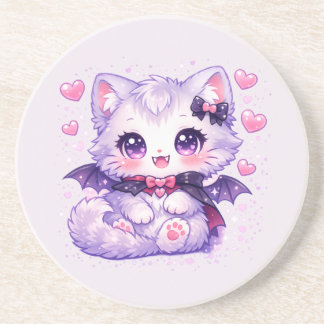 Posavasos Gato Murciélago Kawaii – Gato Alado Vampiro Adorab