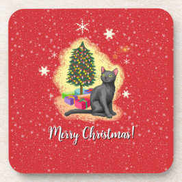 Posavasos Gato navideño