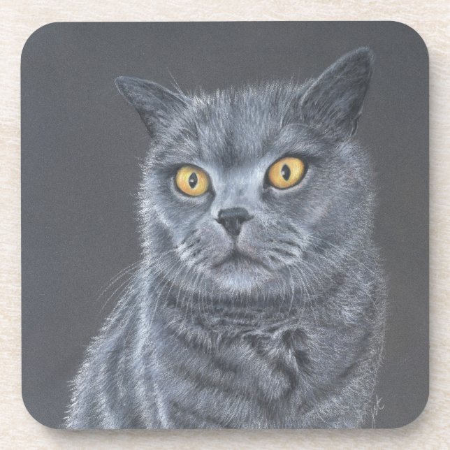 Posavasos Gato negro  (Frente)