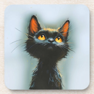 Posavasos Gato negro encantado