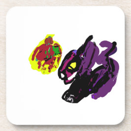 Posavasos Gato negro sí otoño