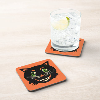 Posavasos Gato negro vintage