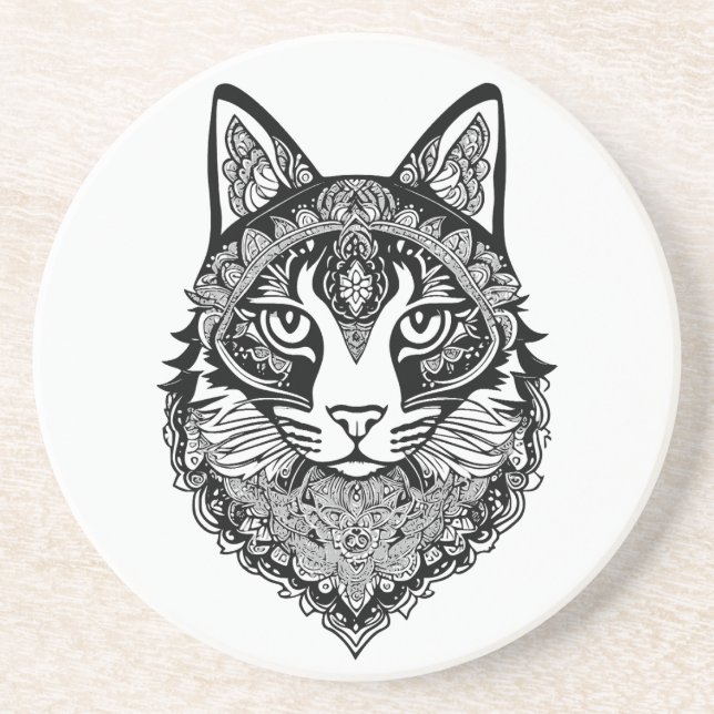 Posavasos Gato ornamental (Frente)