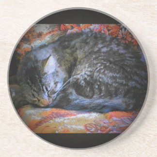 Posavasos Gato pacífico el dormir