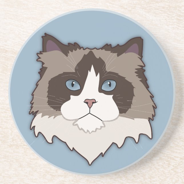 Posavasos Gato Ragdoll (Frente)