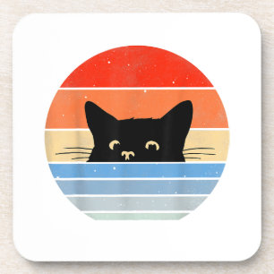 Posavasos Gato Retro, Amante de Gatos, Dueño de Gatos, Gato