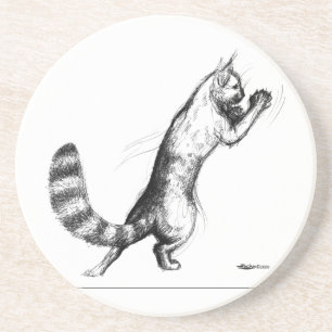Posavasos Gato saltando2
