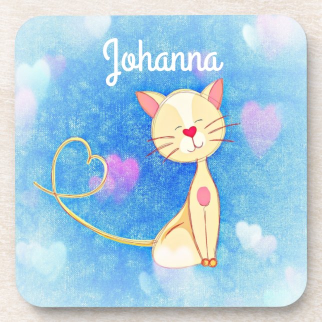 Posavasos Gato soñador (Frente)