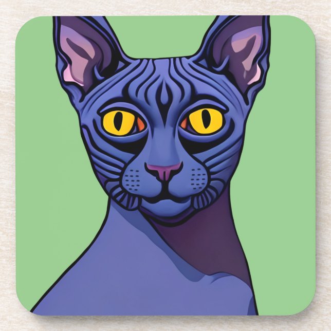 Posavasos Gato Sphynx (Frente)