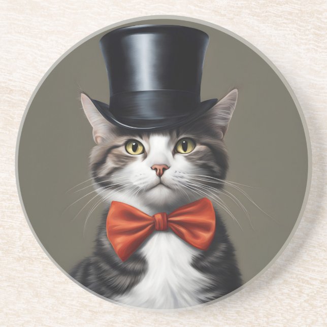 Posavasos Gato victoriano (Frente)