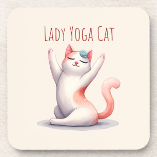 Posavasos Gato Yoga Pose - Gato Lady Yoga