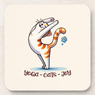 Posavasos Gato Yoga Pose - Yoga - Gatos - Alegría