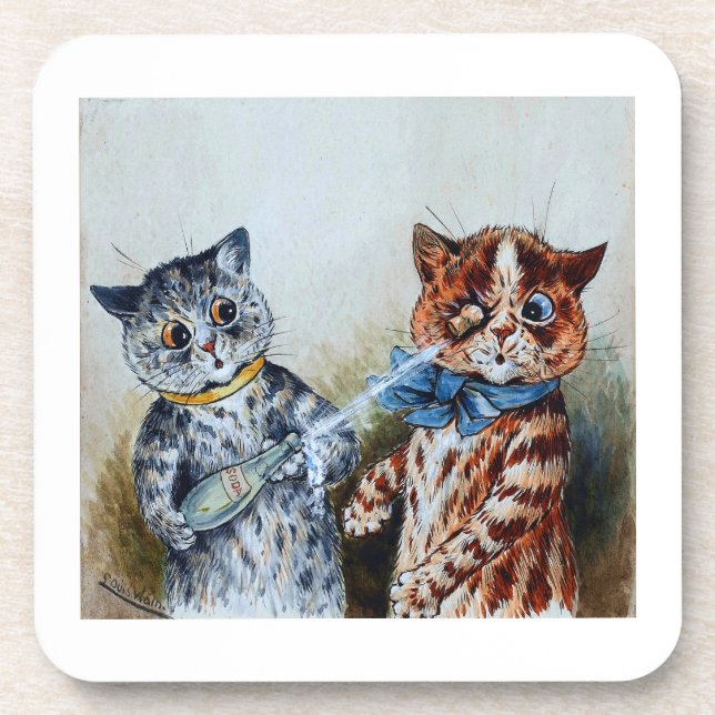 Posavasos gatos de Louis Wain  (Frente)