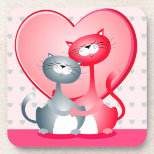 Posavasos Gatos enamorados, montaña rusa