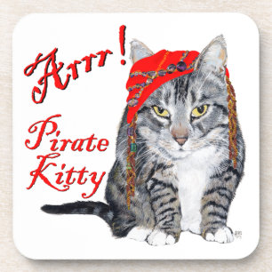Posavasos Gatos Kitty de Halloween