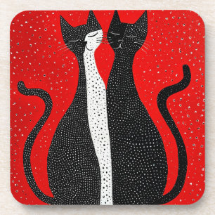 Posavasos Gatos negros lindos