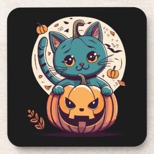 Posavasos Gatos y Calabazas para un Feliz Halloween!