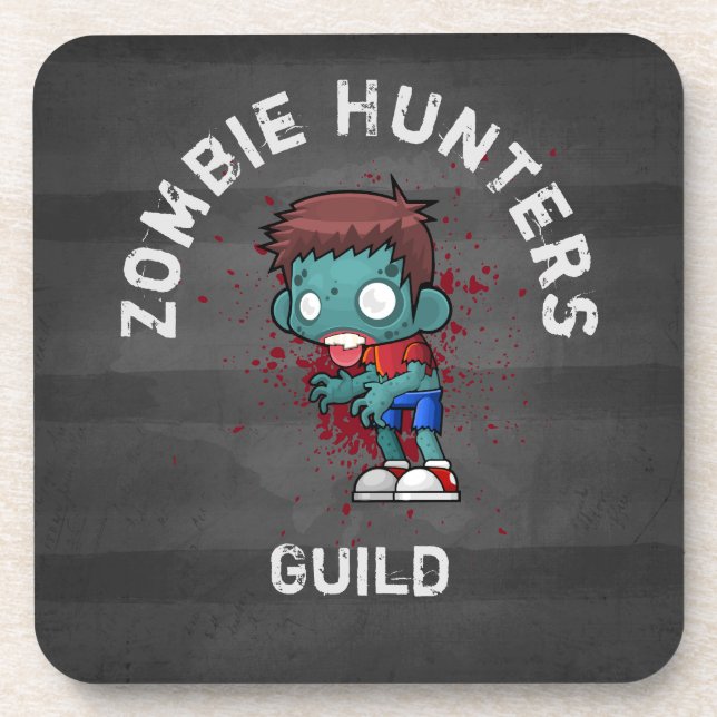 Posavasos Gaviota de cazadores zombis con escalofríos de san (Frente)