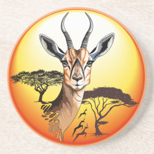 Posavasos Gazelle Animal salvaje Antelope africano
