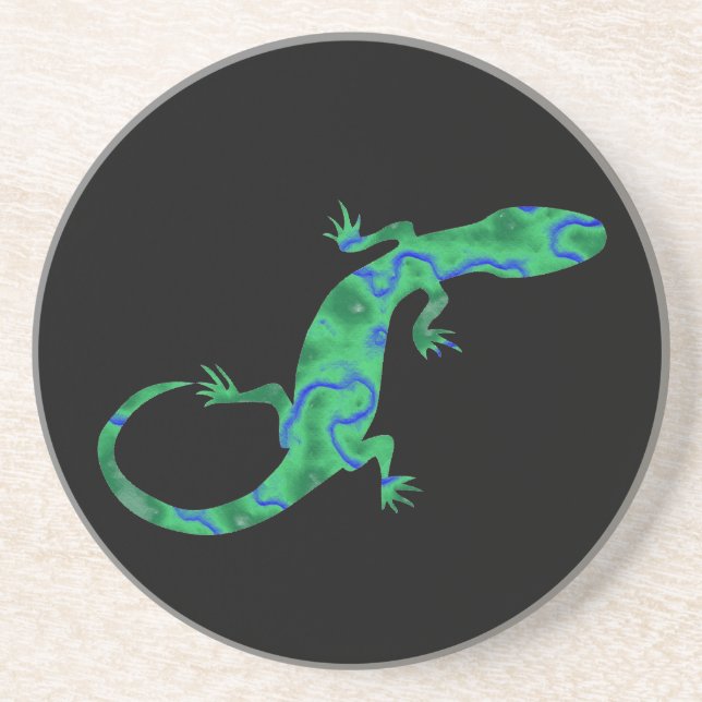 Posavasos Gecko verde (Frente)