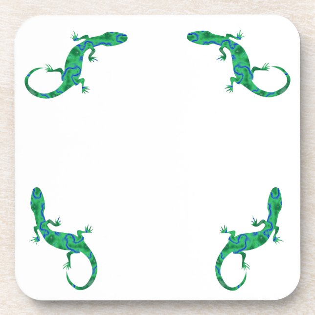 Posavasos Gecko verde (Frente)