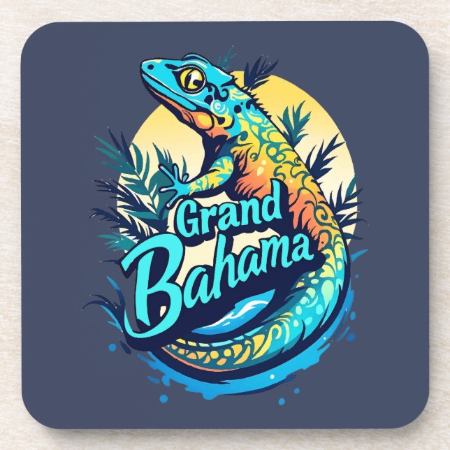 Posavasos Geco caribeño de Gran Bahama (Frente)