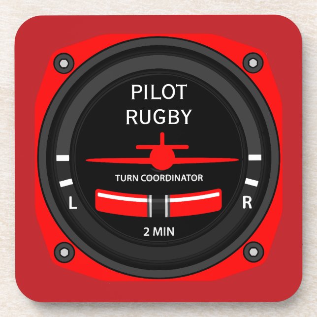 Posavasos Geek de aviación piloto (Frente)