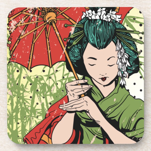 Posavasos Geisha (Frente)