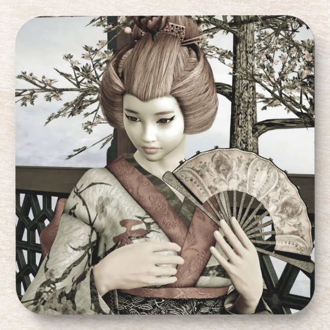 Posavasos Geisha Vintage (Frente)