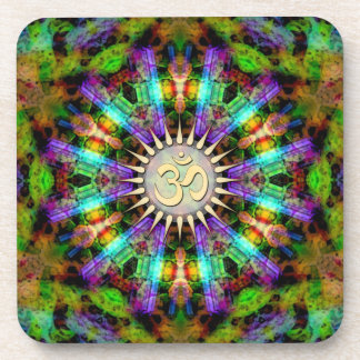 Posavasos Gem Mandala Golden Aum Arte Espiritual : Conjunto