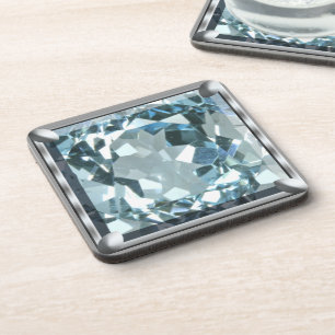 Posavasos Gema Azul Claro