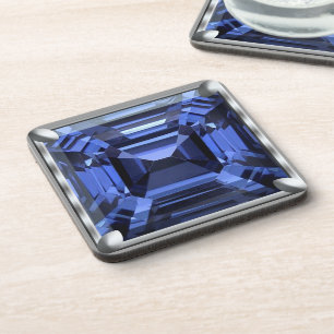 Posavasos Gema Azul Oscuro