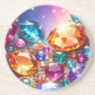 Posavasos Gemas y Joyas Coloridas