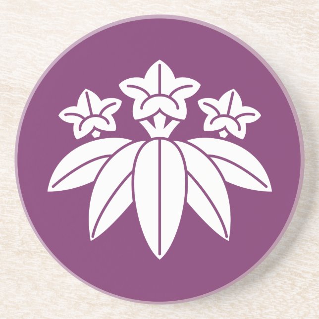 Posavasos Genciana de estilo bambú (Frente)