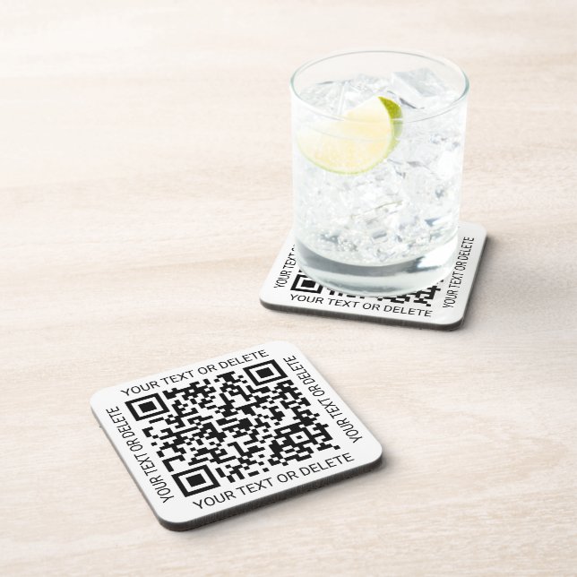 Posavasos Generador de código QR Promocional empresarial mod (Lado Derecho)