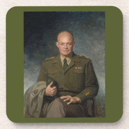 Posavasos General Dwight Eisenhower Retrato pintado de 5 est