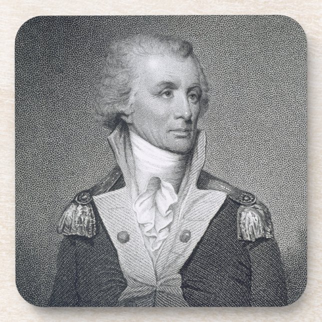 Posavasos General importante Thomas Sumter (1734-1832) grabó (Frente)