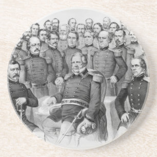 Posavasos Generales de la Guerra Civil de la montaña rusa de