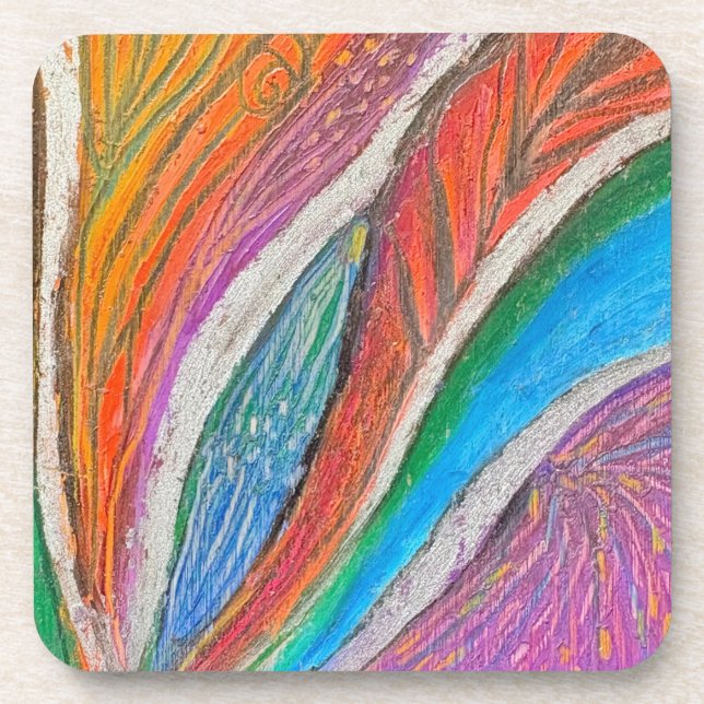 Posavasos Gentle Bloom - Patrón Floral Texturizado (Frente)