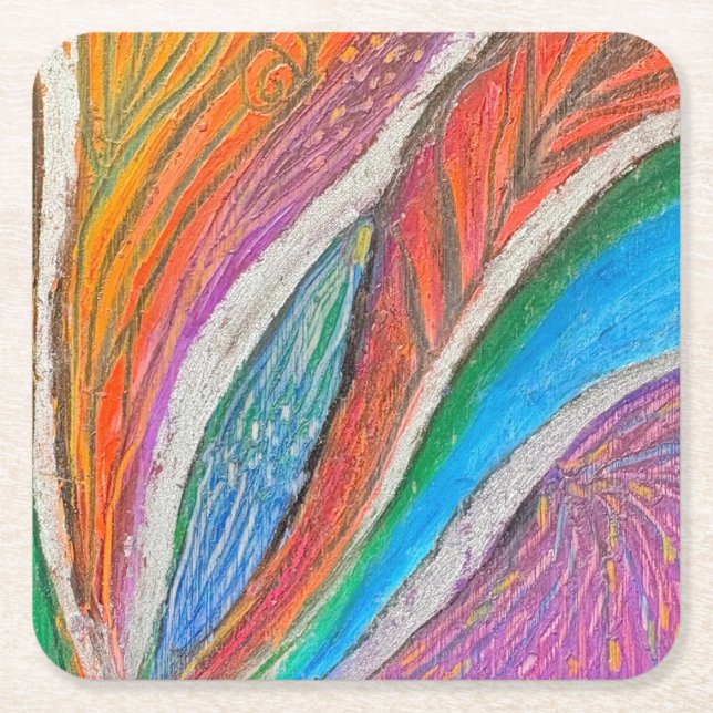 Posavasos Gentle Bloom - Patrón Floral Texturizado (Anverso)