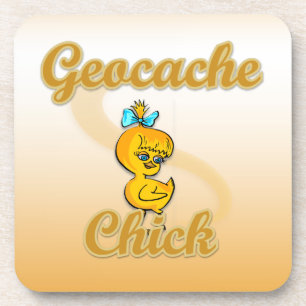 Posavasos Geocache Chick