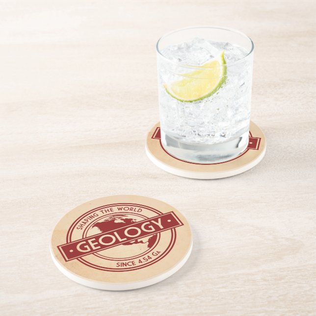 Posavasos Geología - Conformar el logotipo mundial (América  (Lado)