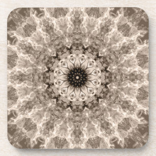 Posavasos geometric, beige, brown, mandalas