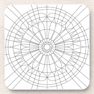 Posavasos Geometric Mandala Pattern