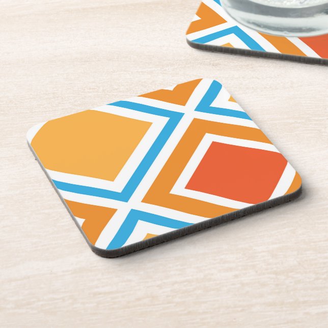 Posavasos Geométrica abstracta de diamante (Lado Izquierdo)