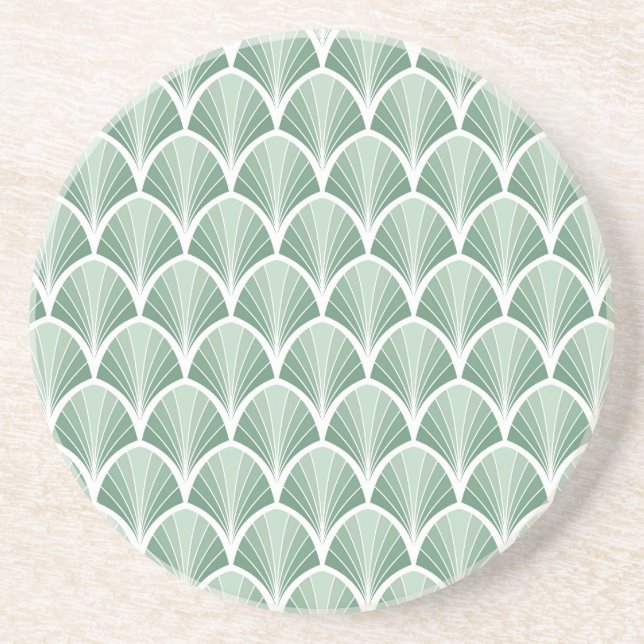 Posavasos Geométrica clásica: estilo Art Deco sin foco (Frente)
