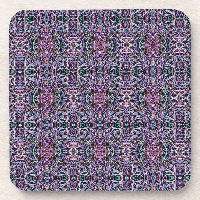 Posavasos Geométrica Pink Purple (Frente)